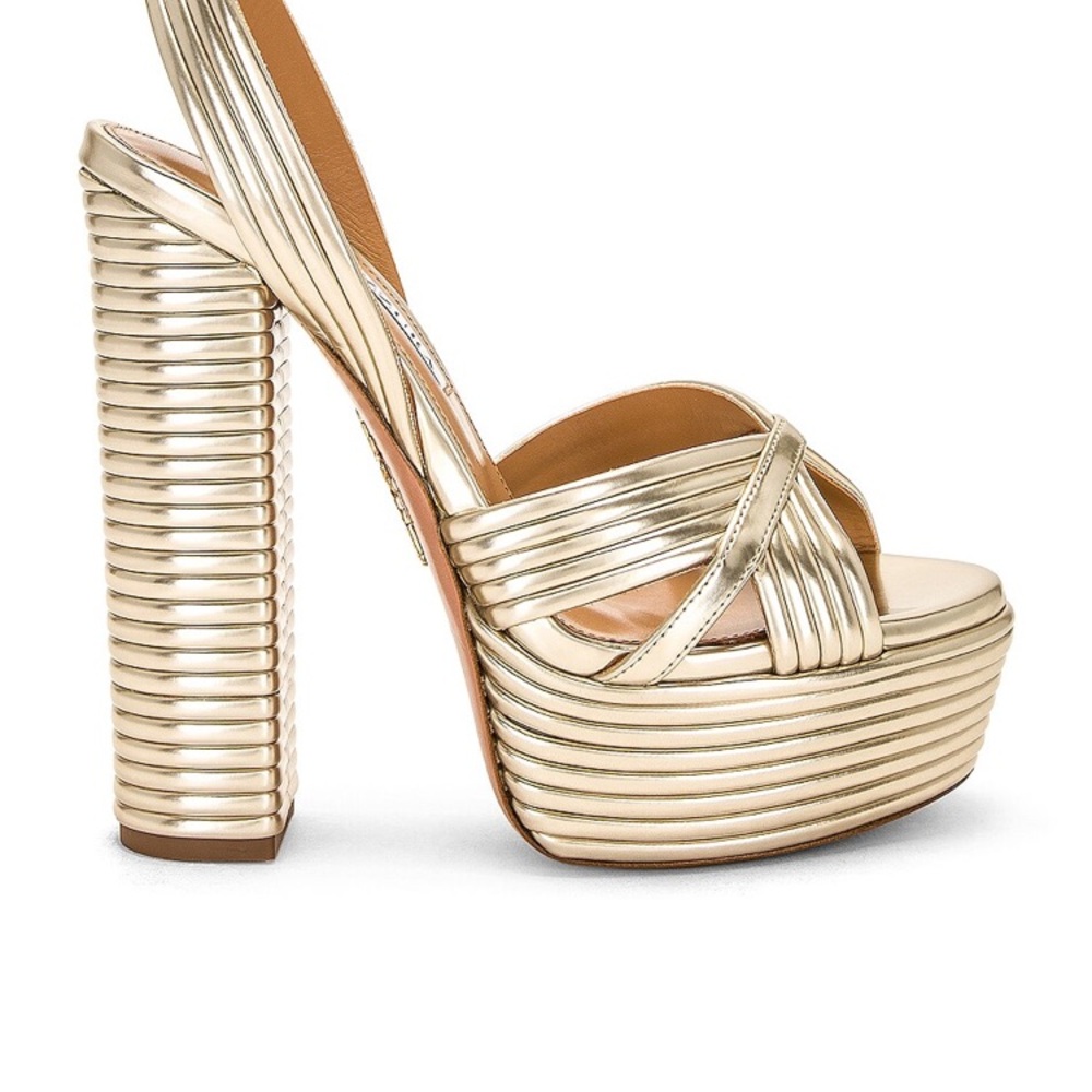 Aquazzura Sundance 140mm platform sandal